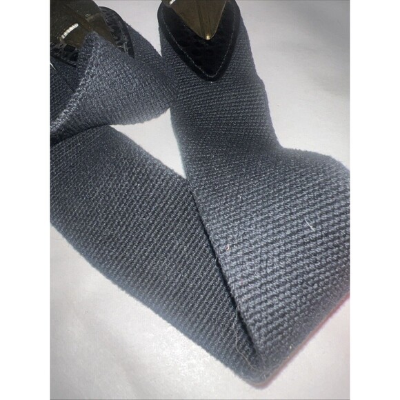 Vtg Motion East USA Black Stretch Belt Medieval Arrowhead Latch Buckle Womens M - Picture 7 of 7